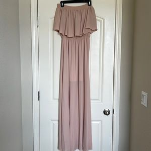 Dusty Rose Show Me Your Mumu Off the Shoulder Dress